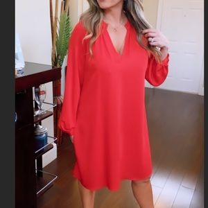 BCBGMaxAzria Jewel Red A Line shift dress